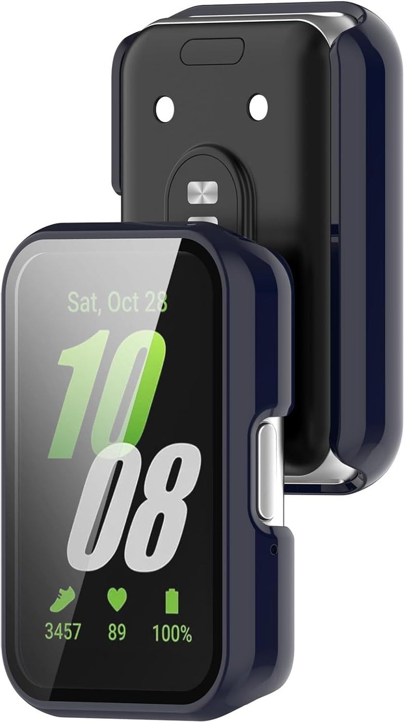 FanTEK Compatible for Samsung Galaxy Fit 3 Watch Case for Women Men, Scratch Resistant Shock Absorbing Case, Blue - Image 5